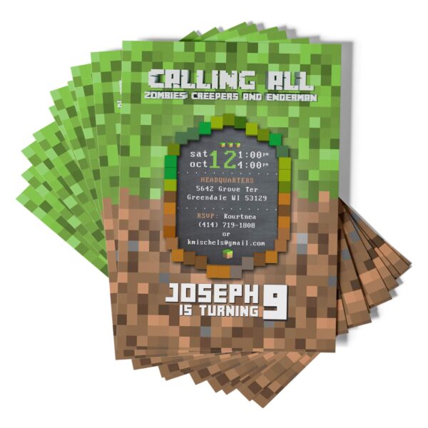 Minecraft Wrapping Paper - PimpYourWorld