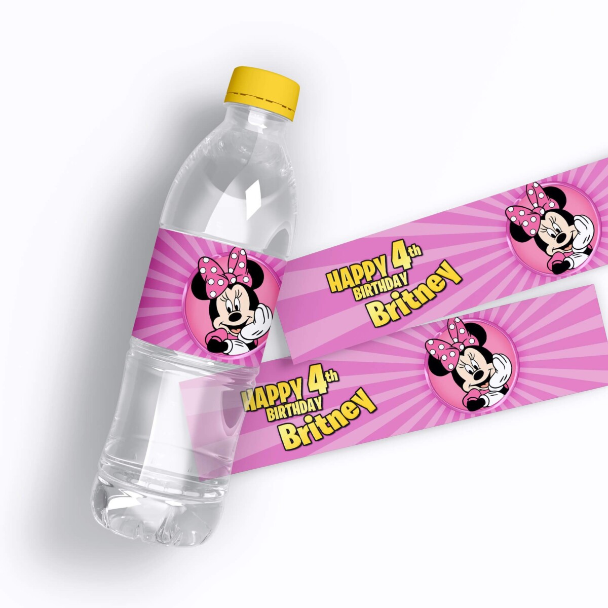Minnie Mouse Water Bottle Labels