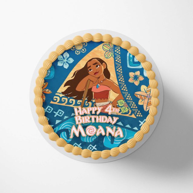 Moana Cake Topper Illustration Rounded (9") PimpYourWorld
