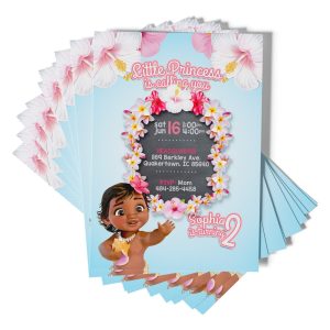 Moana Invitations Baby PimpYourWorld