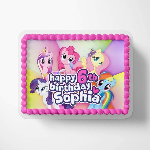 My Little Pony Edible Cake Topper 1/2 Sheet (17"x11") PimpYourWorld