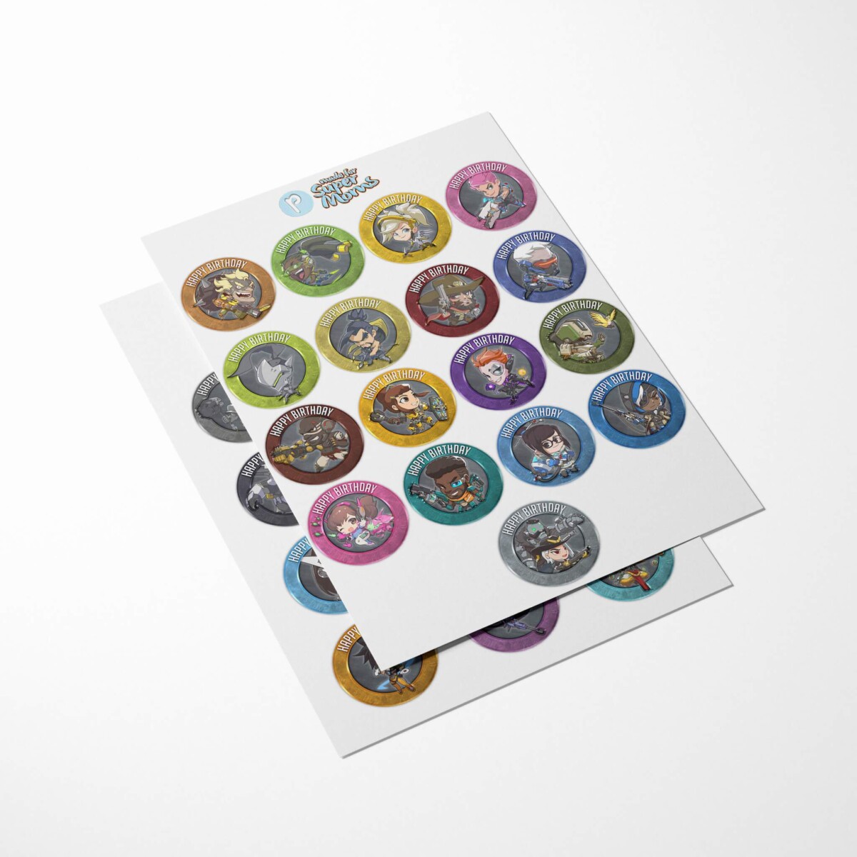 Overwatch Cupcake Toppers - PimpYourWorld