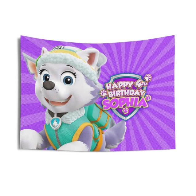 Paw Patrol Everest Birthday Banner 36" × 26" PimpYourWorld