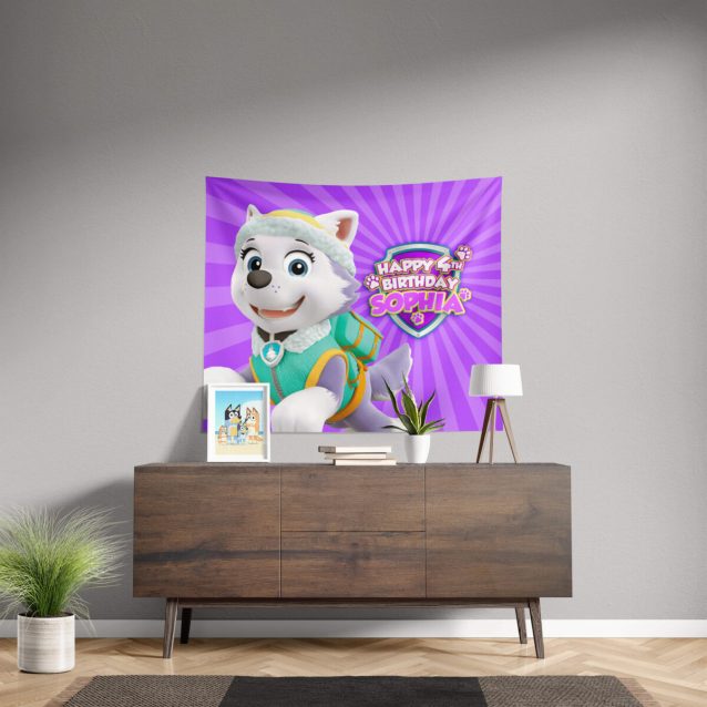 Paw Patrol Everest Birthday Banner 60" × 50" PimpYourWorld