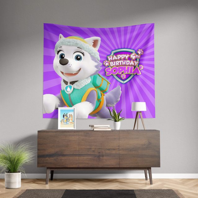 Paw Patrol Everest Birthday Banner 80" × 68" PimpYourWorld