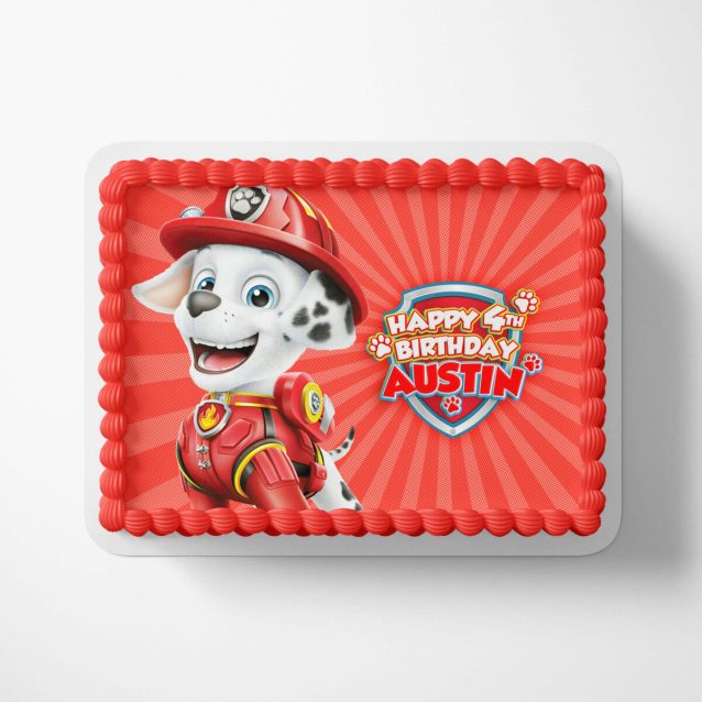 Paw Patrol Marshall Cake Topper 1/2 Sheet (17"x11") PimpYourWorld