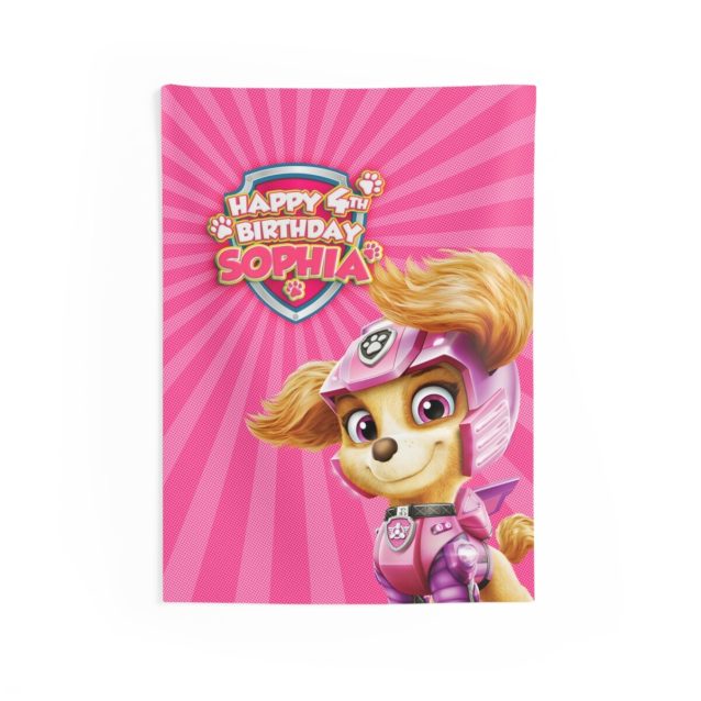 Paw Patrol Skye Birthday Banner 26" × 36" PimpYourWorld