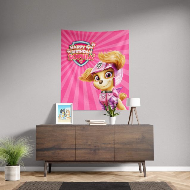 Paw Patrol Skye Birthday Banner 50" × 60" PimpYourWorld