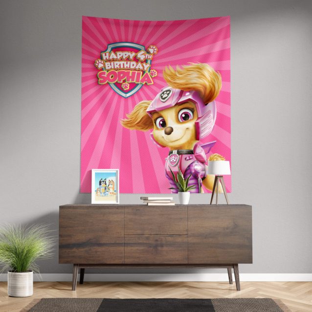 Paw Patrol Skye Birthday Banner 68" × 80" PimpYourWorld