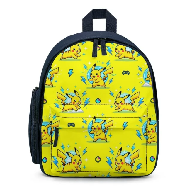 Personalized Pikachu electric yellow Pokémon mini backpack for kids