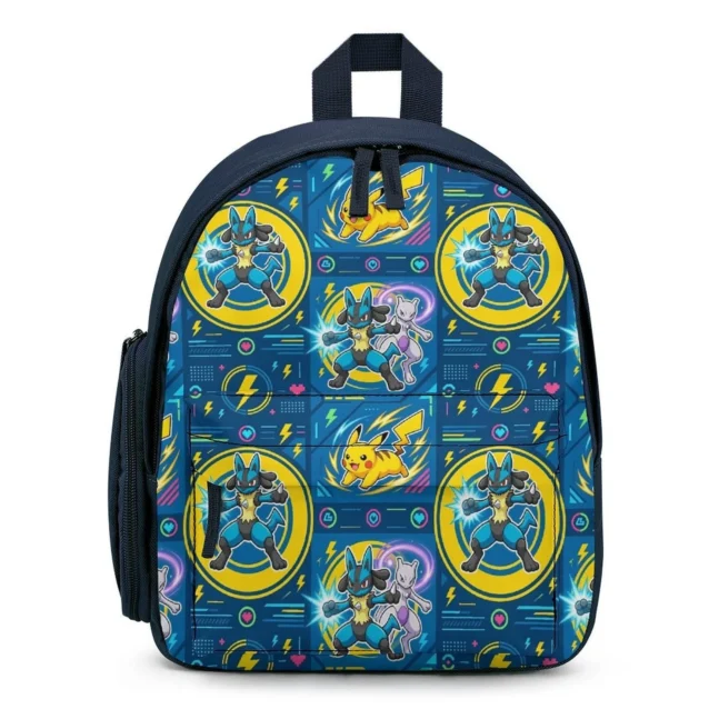 Personalized Snorlax Pokémon mini backpack in blue for toddlers