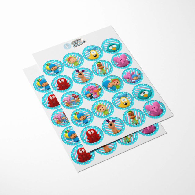 Pocoyo Cupcake Toppers PimpYourWorld