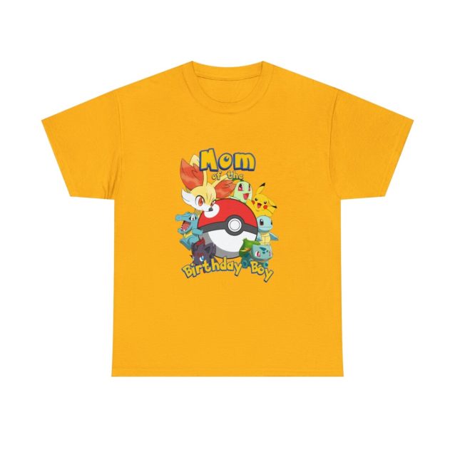 Pokemon Birthday Mom Family T-Shirt Gold PimpYourWorld