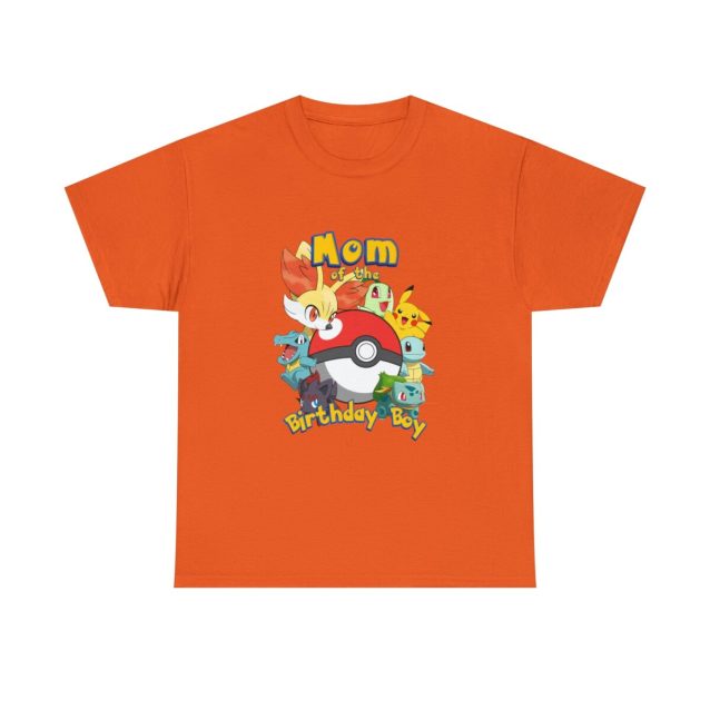 Pokemon Birthday Mom Family T-Shirt Orange PimpYourWorld