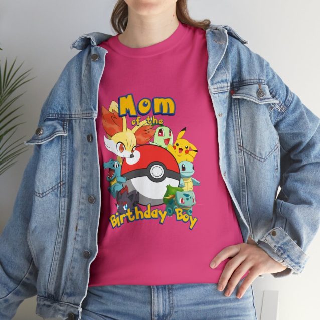 Pokemon Birthday Mom Family T-Shirt PimpYourWorld