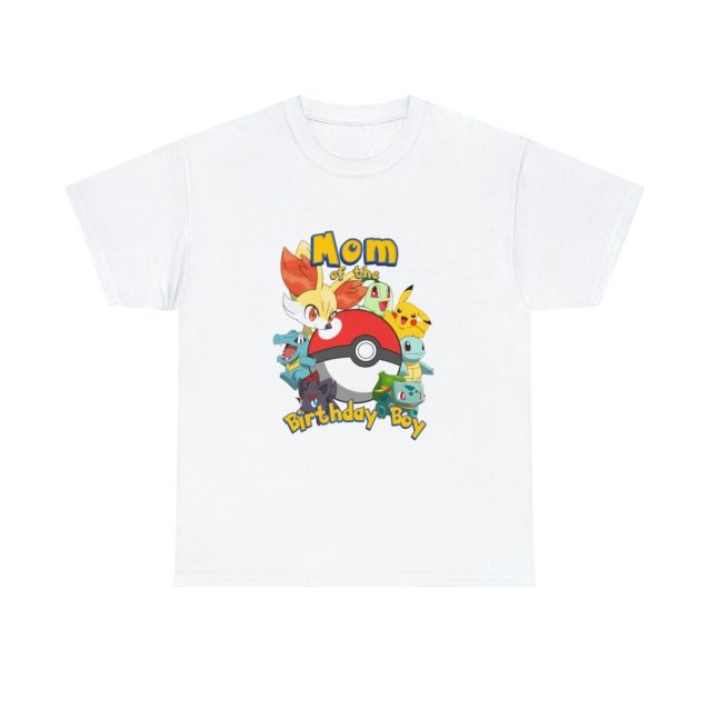 Pokemon Birthday Mom Family T-Shirt White PimpYourWorld