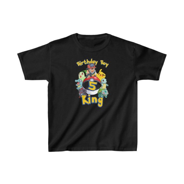 Pokemon Birthday Shirt Black PimpYourWorld