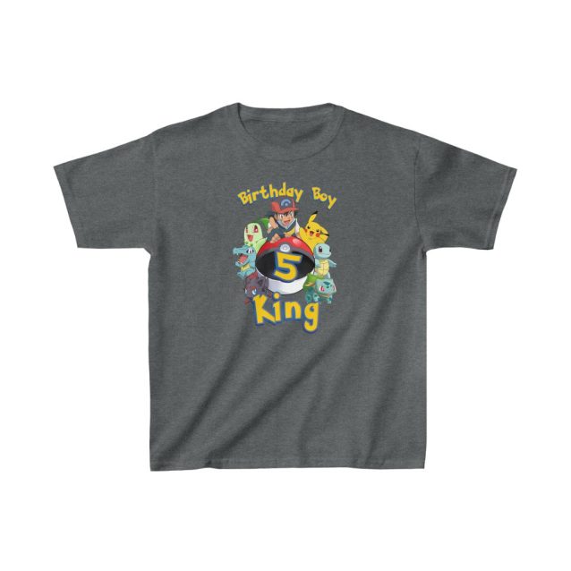 Pokemon Birthday Shirt Dark Heather PimpYourWorld