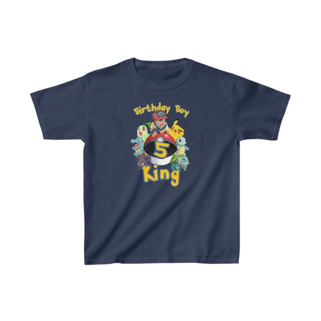 Pokemon Birthday Shirt Navy PimpYourWorld