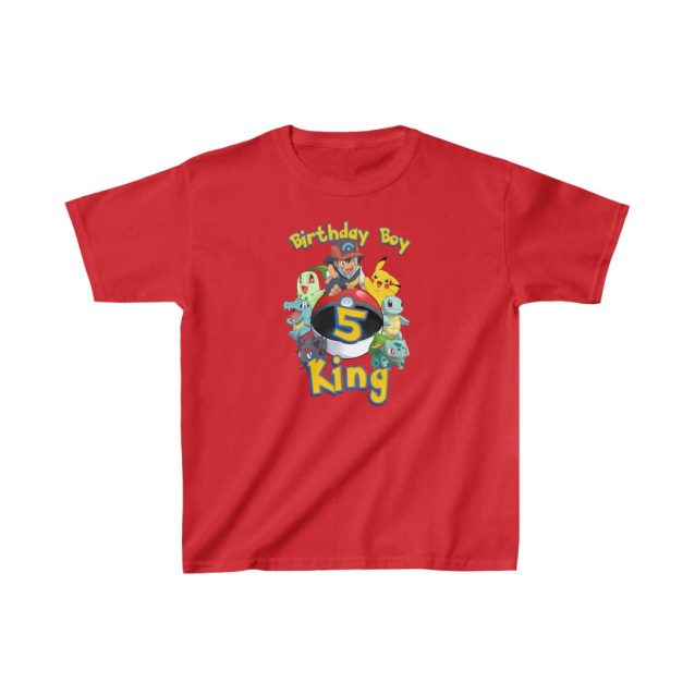 Pokemon Birthday Shirt Red PimpYourWorld