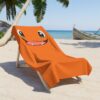 Draped Charmander pool towel in quick-dry terry, personalized with your child's name.