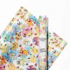 Pikachu and starter Pokemon themed birthday wrapping paper roll.