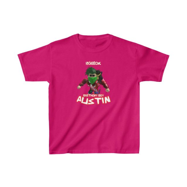 Roblox Birthday Kids T-Shirt Heliconia PimpYourWorld