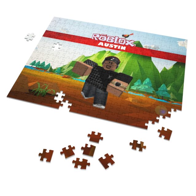 Completed 1000-piece Roblox puzzle showing a detailed avatar from the game Blox Fruits.