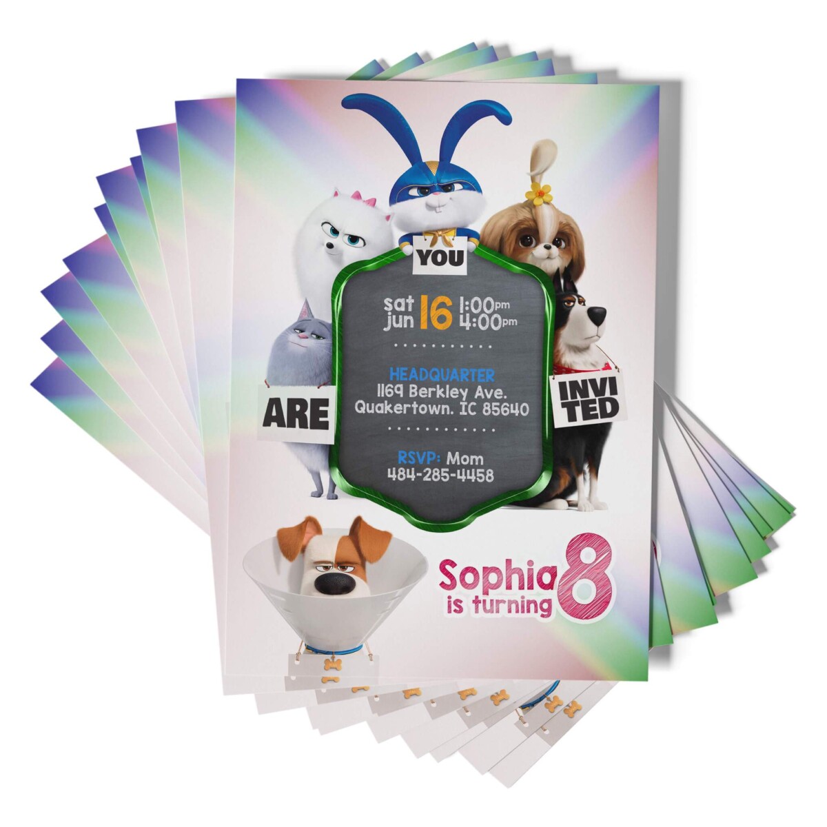Secret Life Of Pets Invitations