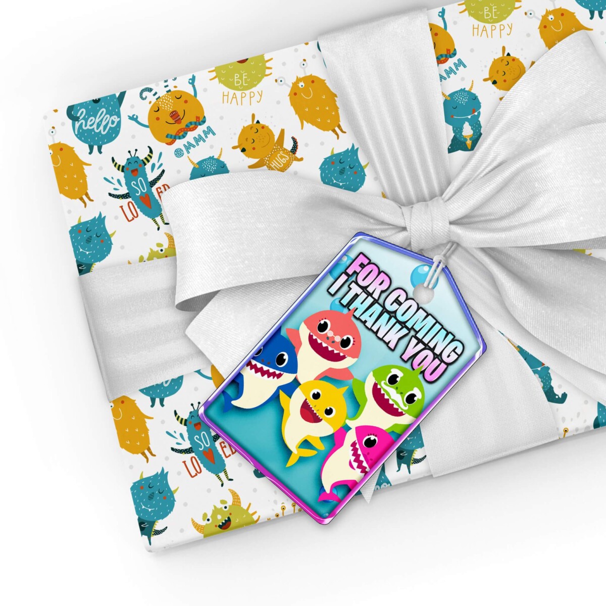 Shark Baby Thank You Tags