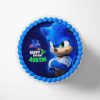 Sonic the Hedgehog Cake Topper Blue Rounded (9") PimpYourWorld