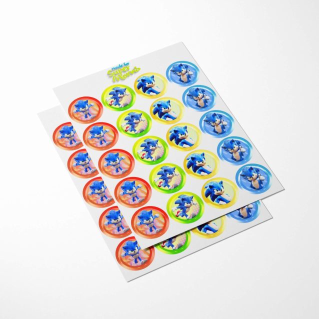 Sonic the Hedgehog Cupcake Toppers PimpYourWorld