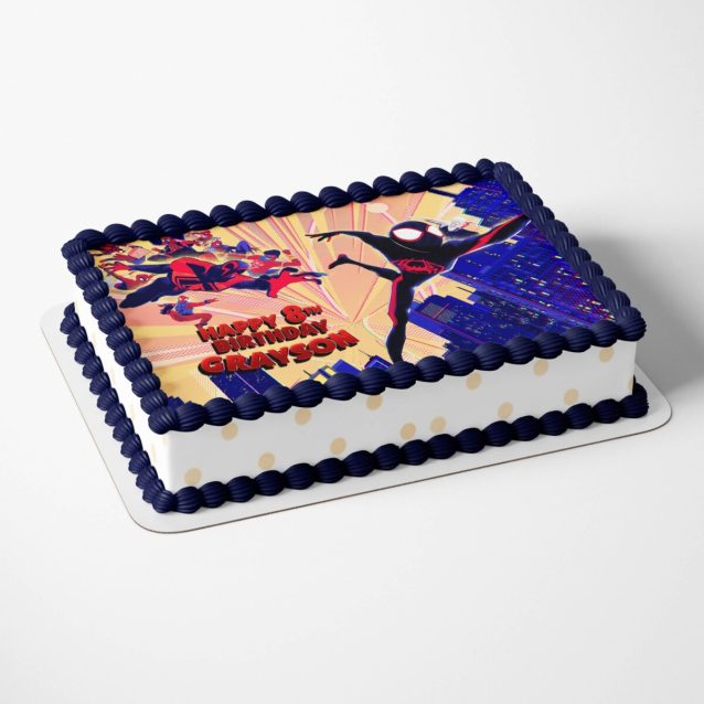 Spiderman Across The Spider-Verse Cake Topper 1/4 Sheet (8"x11") PimpYourWorld