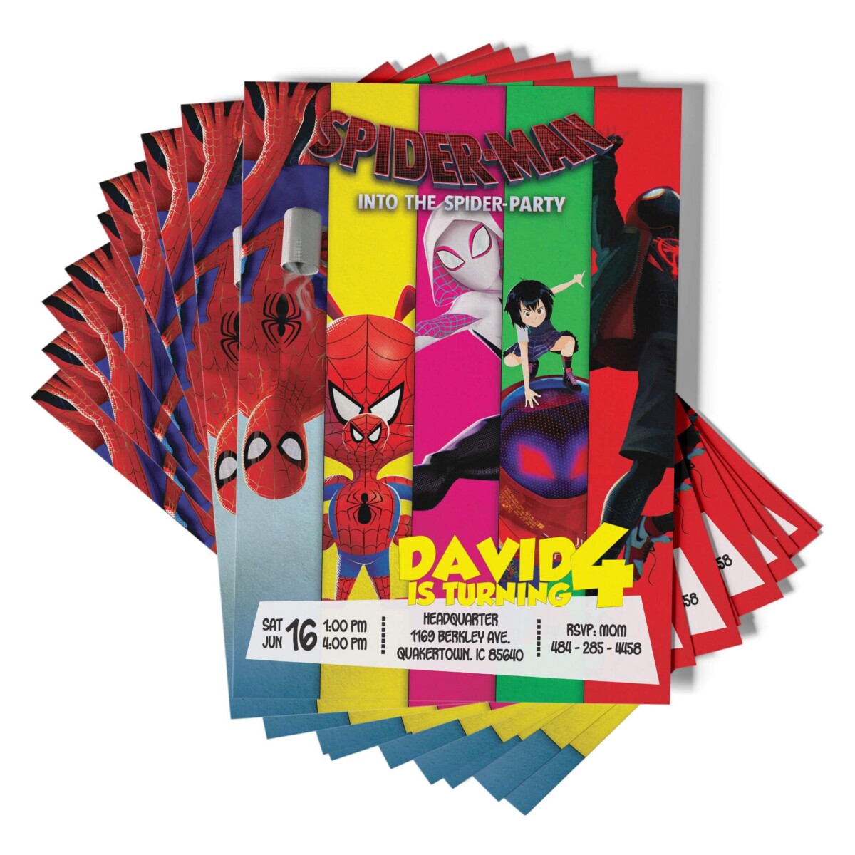 Spiderman Birthday Invitation