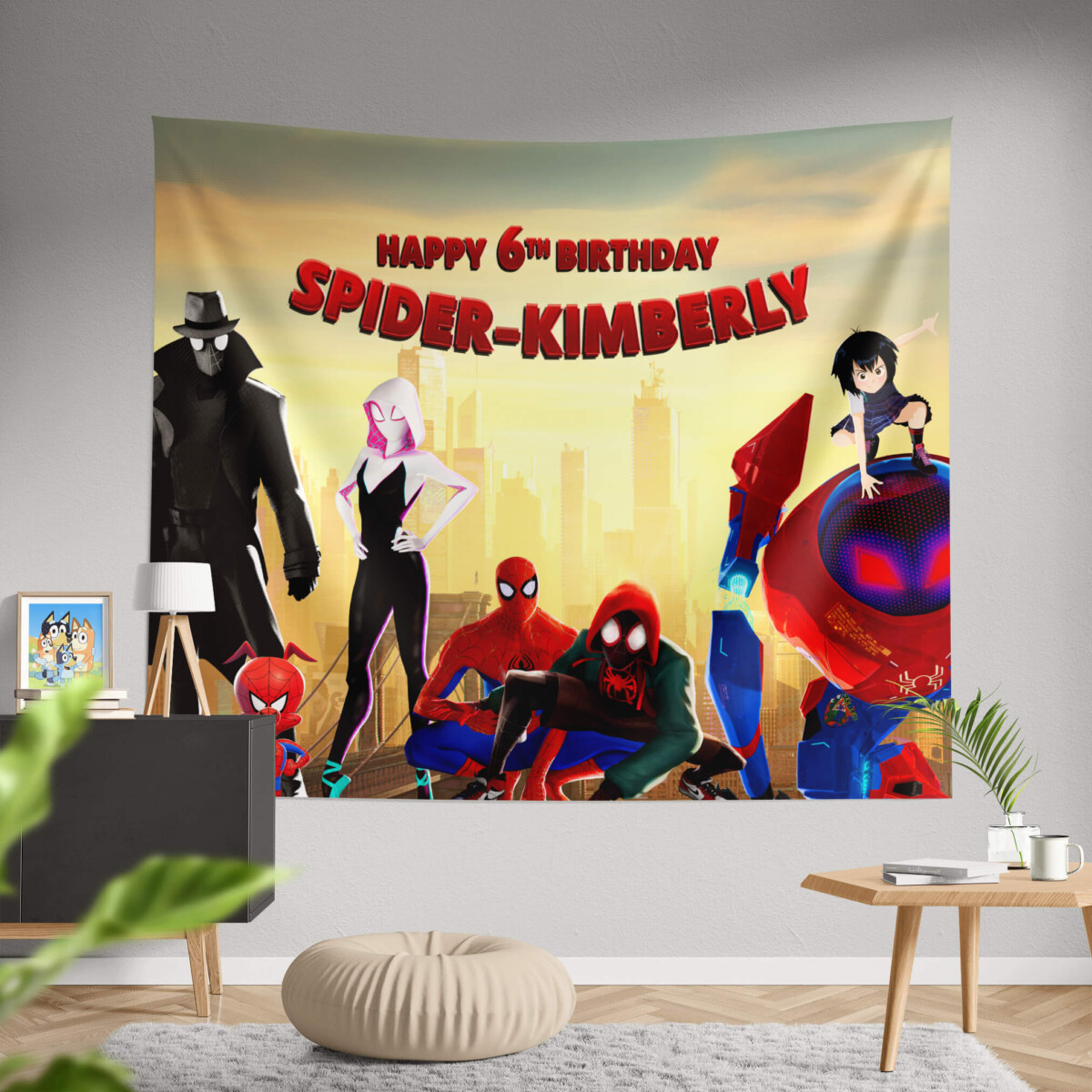 Spiderman Miles Morales Birthday Banner