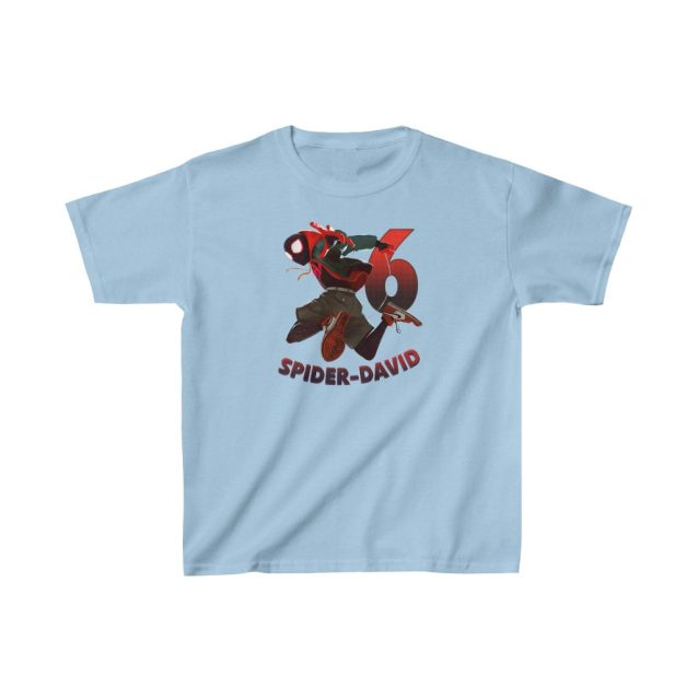 Spiderman Miles Morales Birthday Shirt Light Blue PimpYourWorld