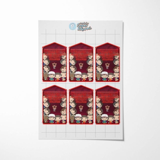 Stranger Things Thank You Tags PimpYourWorld