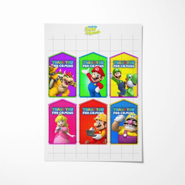 Super Mario Thank You Tags PimpYourWorld