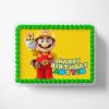 Super Mario Yellow Cake Toppers 1/2 Sheet (17"x11") PimpYourWorld