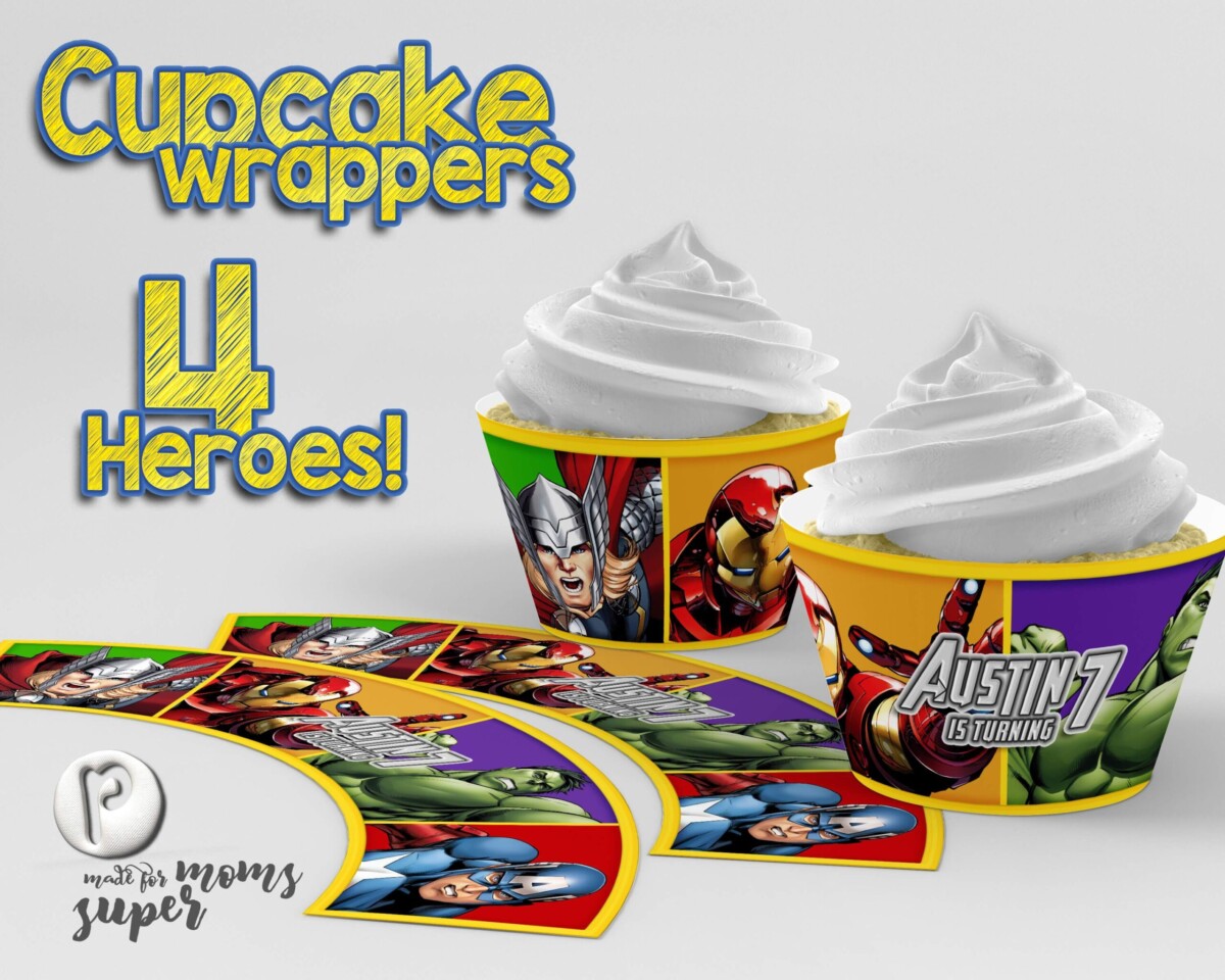 Superhero Cupcake Wrappers