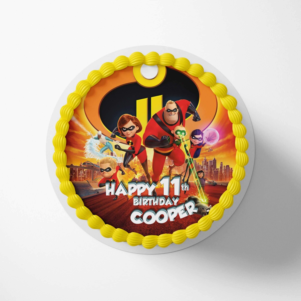 The Incredibles 2 Cake Topper