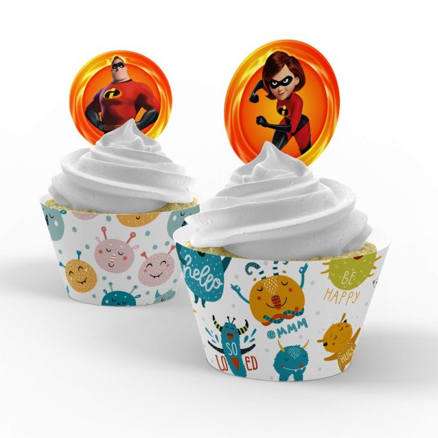 The Incredibles 2 Cupcake Toppers PimpYourWorld