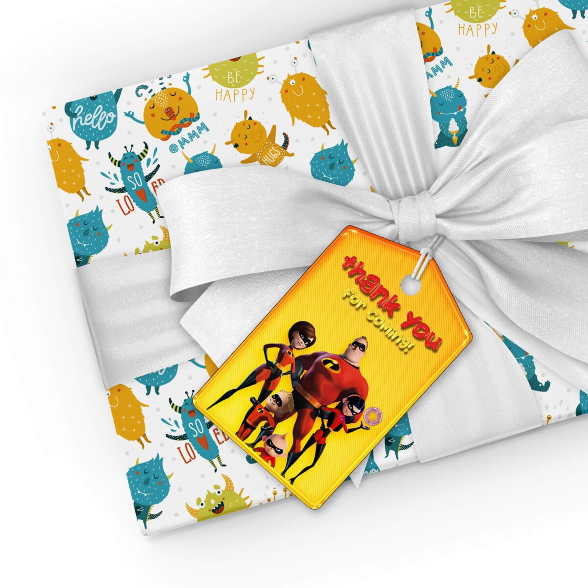 The Incredibles 2 Thank You Tags