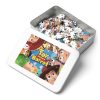 The fully assembled 100-piece Toy Story puzzle featuring the cast in Andy's bedroom.