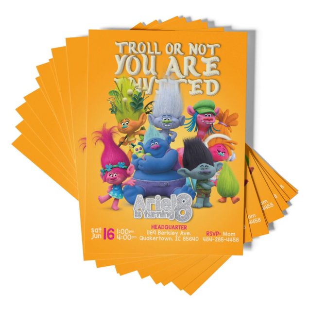Trolls 2 Invitations Friends PimpYourWorld