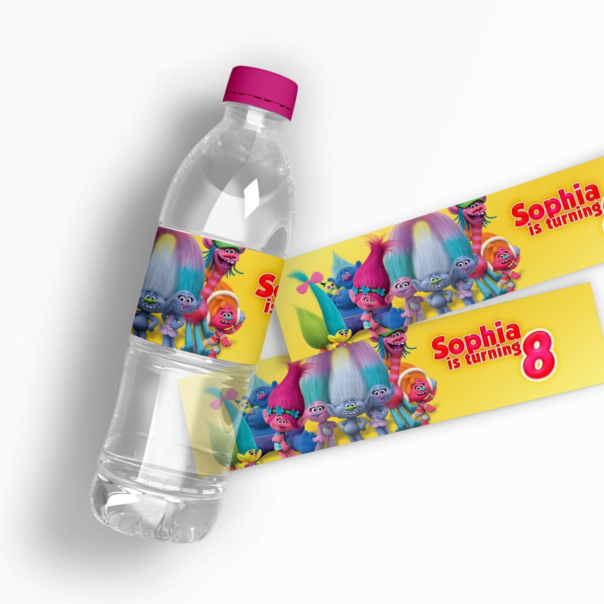 Trolls 2 Water Bottle Labels
