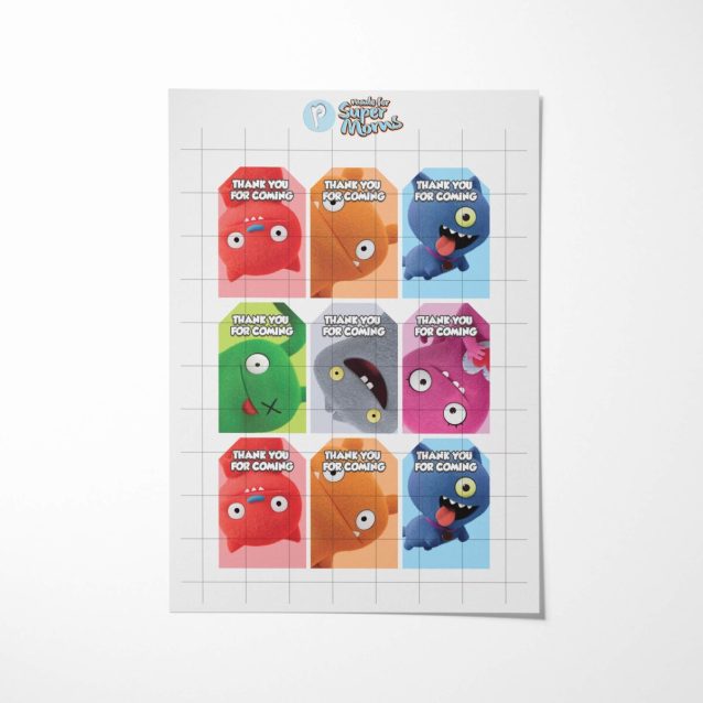 UglyDolls Thank You Tags PimpYourWorld