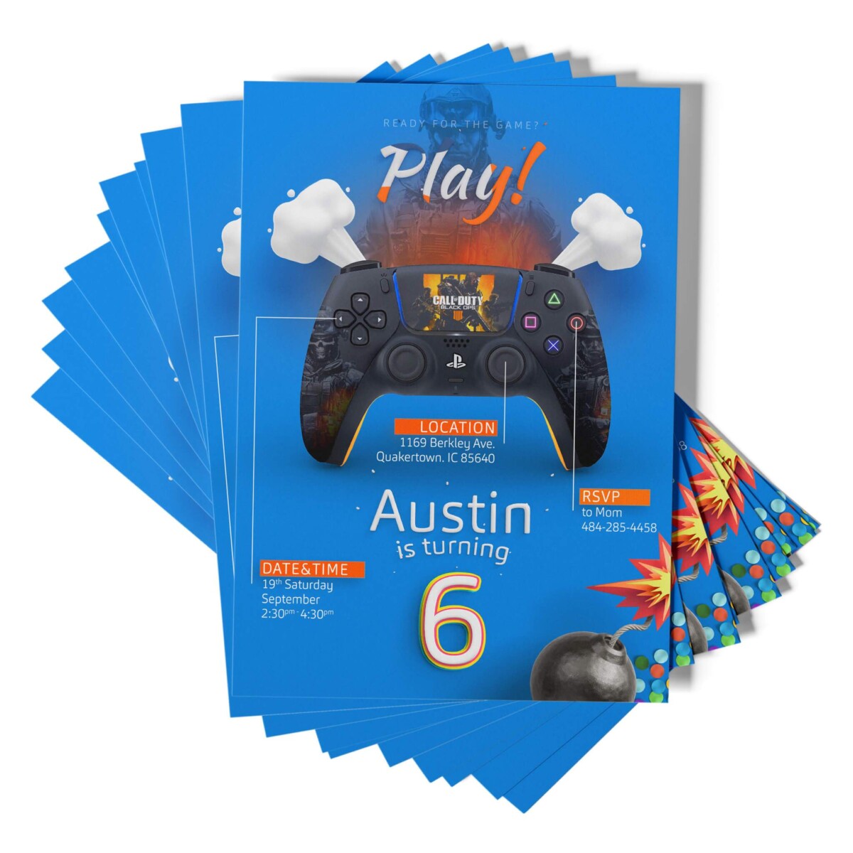 Video Gamer Invitations