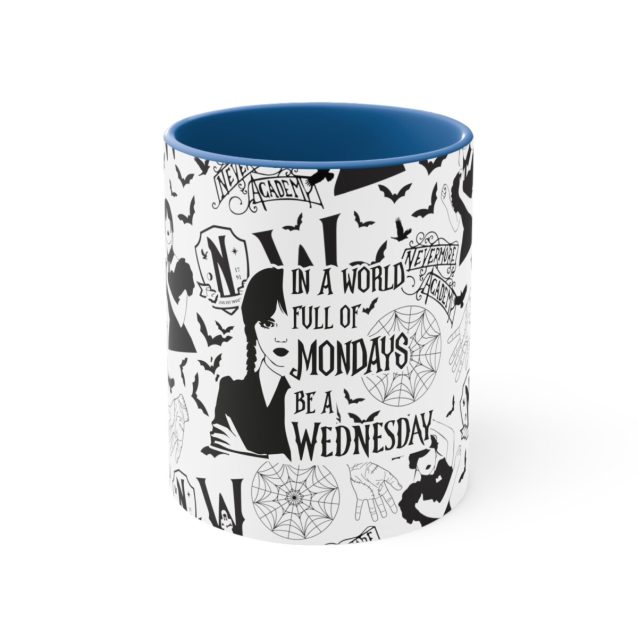 Wednesday Addams Multicolor Mug Blue PimpYourWorld