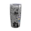Wednesday Addams Multicolor Tumbler 20oz Gray PimpYourWorld